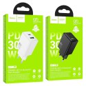 Ładowarka sieciowa do telefonu Hoco USB A + USB C QC3.0 PD AFC 3A 30W N71 biała