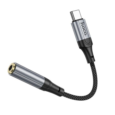Adapter AUX USB C do Jack 3,5 mm Hoco 0,12 m LS36 czarny