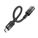 Adapter OTG USB C do Lightning Hoco 3A 0,1 m U107 czarny