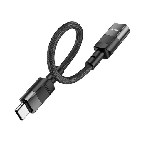 Adapter OTG USB C do Lightning Hoco 3A 0,1 m U107 czarny