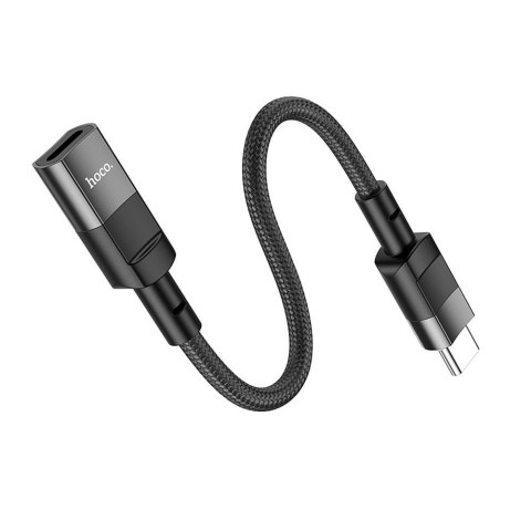 Adapter OTG USB C do Lightning Hoco 3A 0,1 m U107 czarny