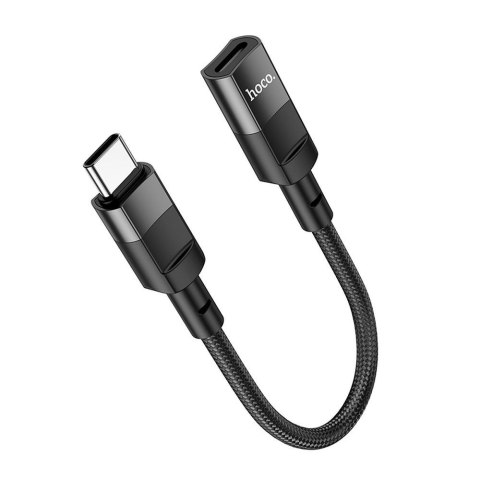 Adapter OTG USB C do Lightning Hoco 3A 0,1 m U107 czarny