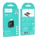 Adapter OTG USB C do USB A Hoco 3A UA31C czarny