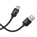 Kabel USB A do USB C Hoco 3A 1,2 m z LCD U146 czarny