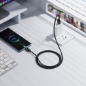Kabel USB A do USB C Hoco 3A 1,2 m z LCD U146 czarny