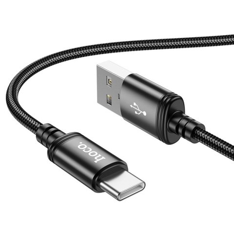 Kabel USB A do USB C Hoco 3A 2 m X89 czarny