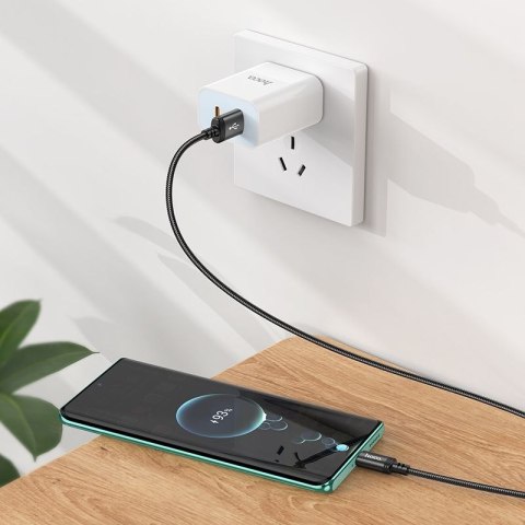 Kabel USB A do USB C Hoco 3A 2 m X89 czarny