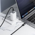 Kabel USB C do USB C Hoco PD 6A 240W 1,2m z wyświetlaczem U148 czarny