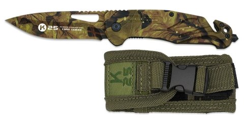 Nóż K25 25009 Tactical Camo Aluminium Liner Lock 160 mm