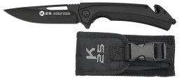 Nóż K25 Tactical Black G10 25236 Flipper 7Cr17MoV EDC