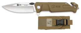Nóż K25 Tactical TAN Rubber 25238 Flipper 7Cr17MoV EDC