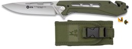 Nóż K25 Tactical CNC XL Green G10 25243 Flipper 7Cr17MoV