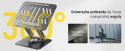 Podstawka pod laptopa, tablet Wozinsky WRS-CPY84SB 360 aluminiowa + Gratis! podstawka do smartfona - czarna