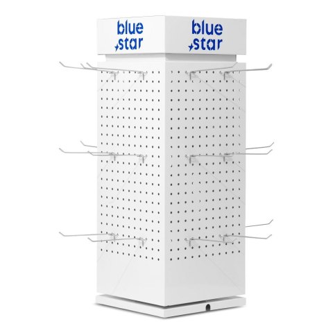 Stand Blue Star 4 stronny biały
