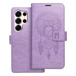 Etui z klapką na Samsung S25 ULTRA Mezzo Book łapacz snów fioletowe