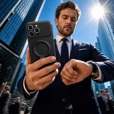 Nakładka Luxgrip Mag do iPhone 13 6,1" czarna