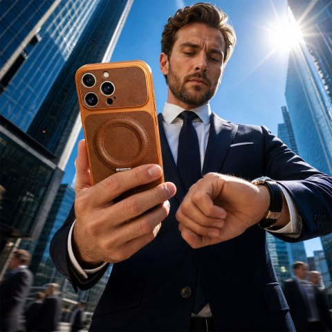 Nakładka Luxgrip Mag do iPhone 14 Pro 6,1" pomarańczowa