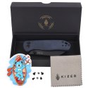 Nóż składany Kizer Drop Bear 2 Blue Canyon Richlite, Matte DLC Basic Nitro-V by Azo (V3619.2CS1)