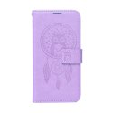 Etui z klapką na Samsung A56 5G Mezzo Book łapacz snów fioletowe