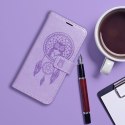 Etui z klapką na Samsung A56 5G Mezzo Book łapacz snów fioletowe
