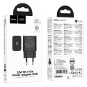 Ładowarka sieciowa do telefonu Hoco USB C QC PD 25W N76 czarna