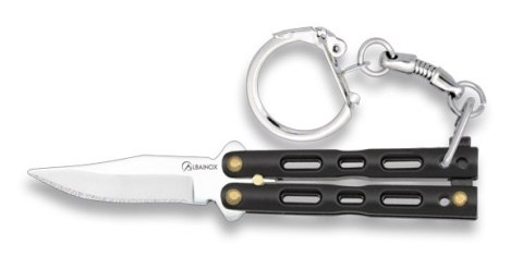 Nóż Brelok Albainox 02180-N Balisong Zamak Black