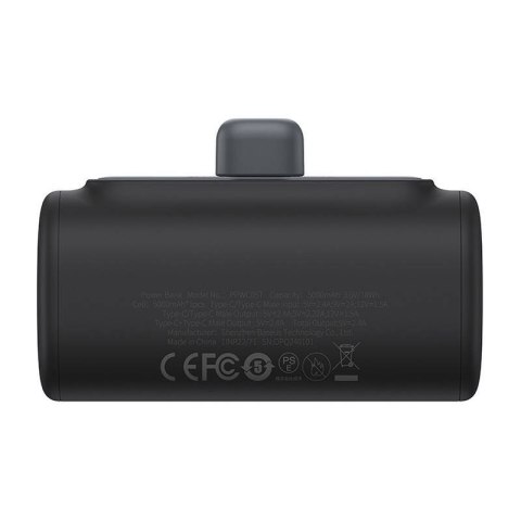 Powerbank Baseus Compact 5000mAh, 20W, USB-C (czarny)