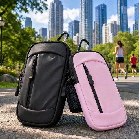 Wielofunkcyjna torebka sportowa 2in1 różowa