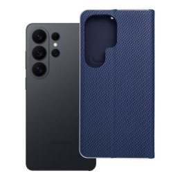 Etui z klapką na Samsung S26 ULTRA Luna Book Carbon niebieskie