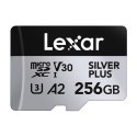 Karta pamięci Lexar High-Performance Silver Plus microSDXC 256GB + adapter