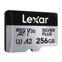 Karta pamięci Lexar High-Performance Silver Plus microSDXC 256GB + adapter
