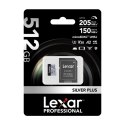 Karta pamięci Lexar High-Performance Silver Plus microSDXC 512GB + adapter