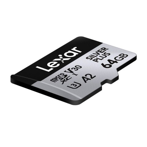 Karta pamięci Lexar High-Performance Silver Plus microSDXC 64GB + adapter