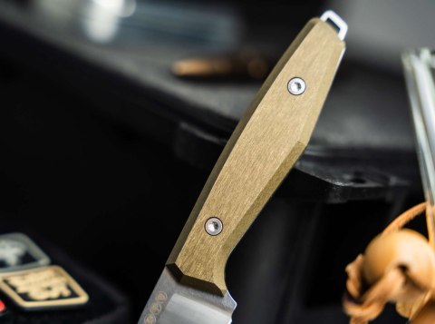 Böker AK1 MagnaCut Gold EDC Nóż Stały Solingen Premium