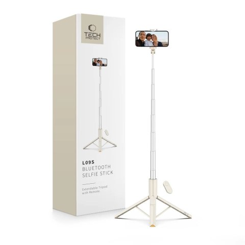 Selfie Stick Tech-Protect L09S z tripodem - beżowy