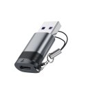 Adapter USB Acefast J8 USB-C - USB-A - szary