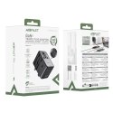 Adapter podróżny Acefast Z8 GaN 45W podróżna ładowarka sieciowa 3x USB-C + 2x USB-A z gniazdkiem AC 2500W - czarna