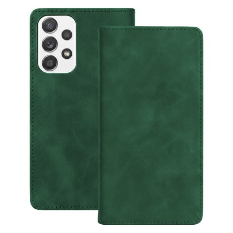 Etui Smart Suede do Samsung Galaxy A52 4G / A52 5G / A52S 5G zielone
