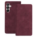 Etui Smart Suede do Samsung Galaxy A56 5G bordowe