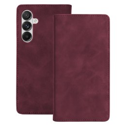 Etui Smart Suede do Samsung Galaxy A56 5G bordowe