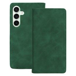 Etui Smart Suede do Samsung Galaxy S24 zielone