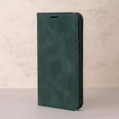 Etui Smart Suede do iPhone 16 6,1" zielone