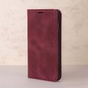 Etui Smart Suede do iPhone 7 / 8 / SE 2020 / SE 2022 bordowe