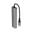 Hub USB Acefast J16 stacja dokująca USB-C 5w1 HDMI 4K 60Hz PD90W - szara