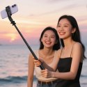 Selfie stick Acefast E42 z automatycznym statywem i pilotem Bluetooth 1,05 m - czarny