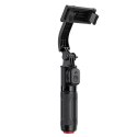 Selfie stick Acefast E42 z automatycznym statywem i pilotem Bluetooth 63 cm - czarny