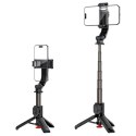 Selfie stick Acefast E42 z automatycznym statywem i pilotem Bluetooth 63 cm - czarny