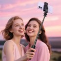Selfie stick Acefast E42 z automatycznym statywem i pilotem Bluetooth 63 cm - czarny