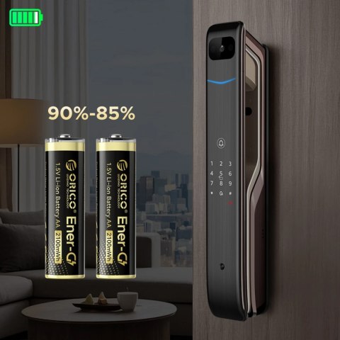 Bateria litowa Orico Ener-G EG5C 1,5 V 2100mWh akumulator AA USB-C 2 szt.