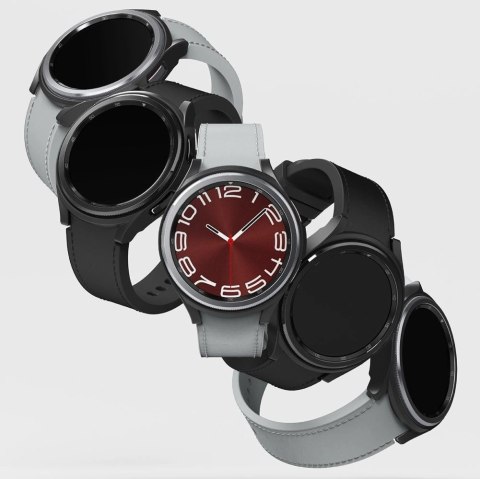 Etui Ringke Slim 2-pack na Samsung Galaxy Watch 6 Classic 43 mm - czarny i przezroczysty